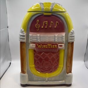 Treasure Craft Vintage Wurlitzer Jukebox Ceramic Cookie Jar